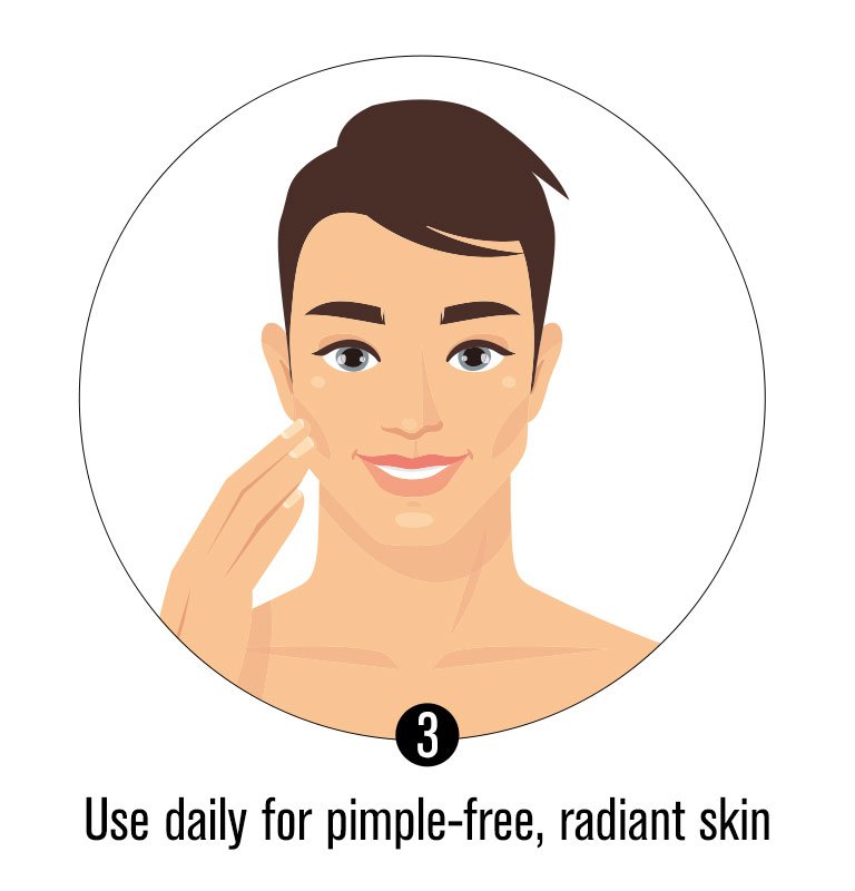 Use daily for pimple free, radiant skin
